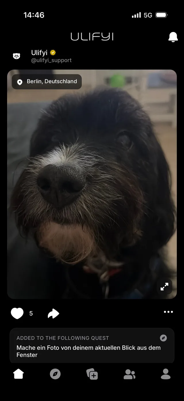 The Ulifyi app on an iPhone